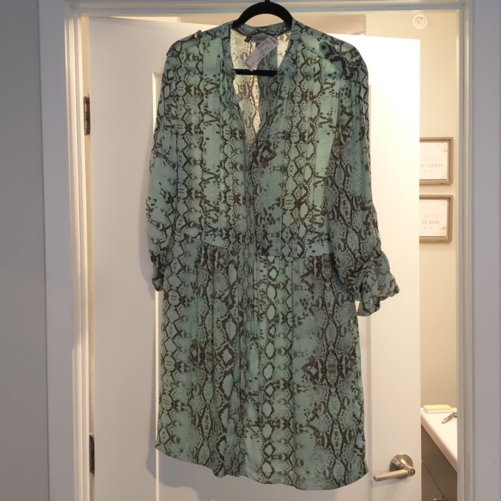 Snake print dress